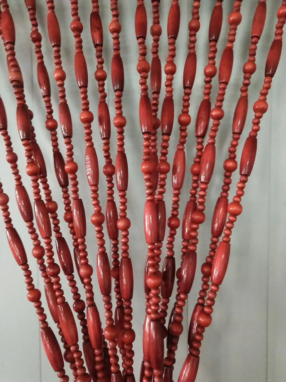 Лотос занавес из деревянных бусин висячая дверь занавеска для дома перегородка