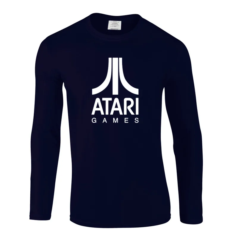 Забавная Новая летняя ATARI игра Мода уникальный классический хлопок с длинными