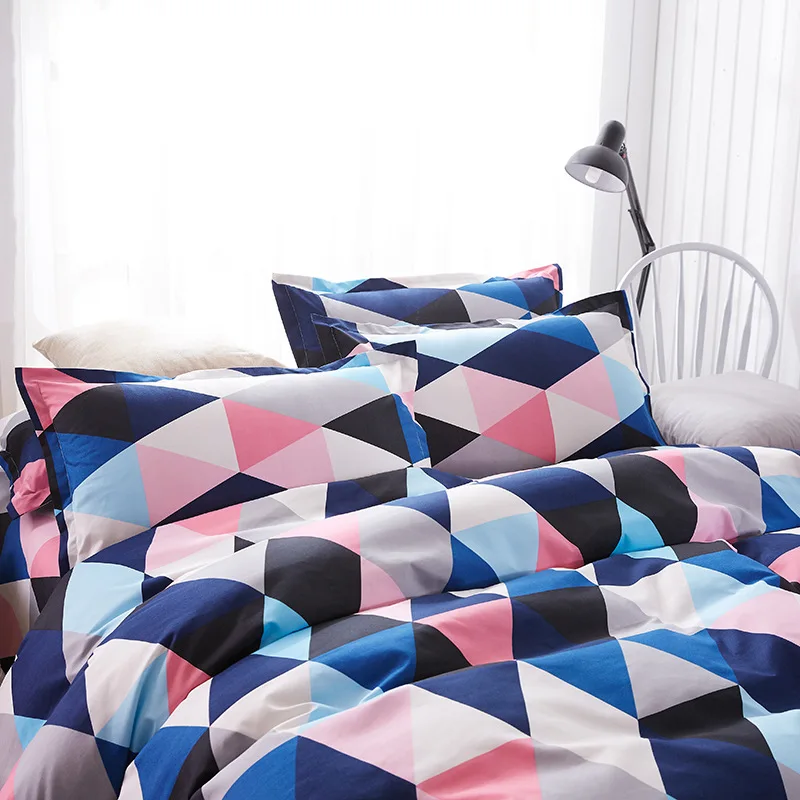 

Cilected Colored geometric Black White Printing Duvet Cover Set(bed cover+pillow case) Bedding Sets Queen Size Mandala Bedspread