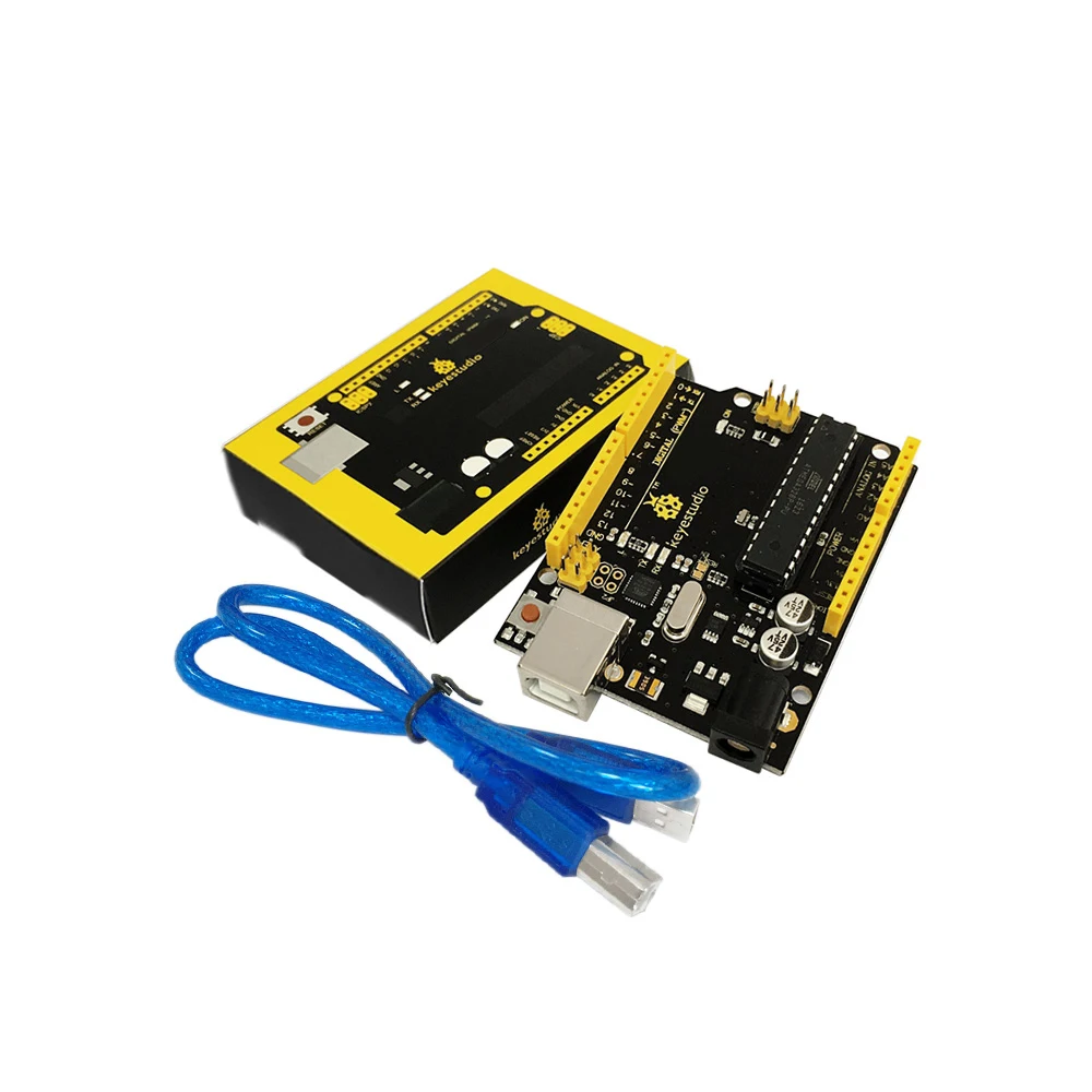 Keyestudio UNOR3 ATmega328P макетная плата+ USB кабель для Arduino