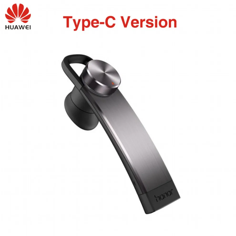 Type-C version- Gray Оригинальные HUAWEI Honor Bluetooth наушники AM07 маленький свисток Голосовое управление телефоны сообщение сигнал для зарядки - Цвет: Type-C version- Gray