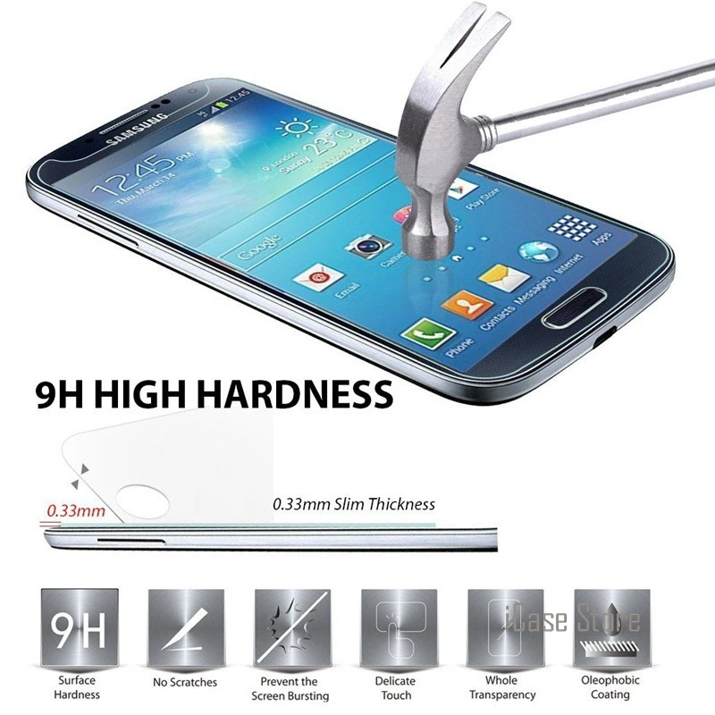 9 H для экрана из закаленного стекла samsung Galaxy Note 2 note 3 4 5 килифи note2 note3 note4 note5