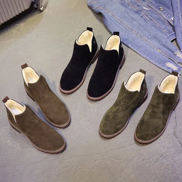 Осенью 2017 года Новинка Женские ботинки в стиле ретро сезон зима|Женские