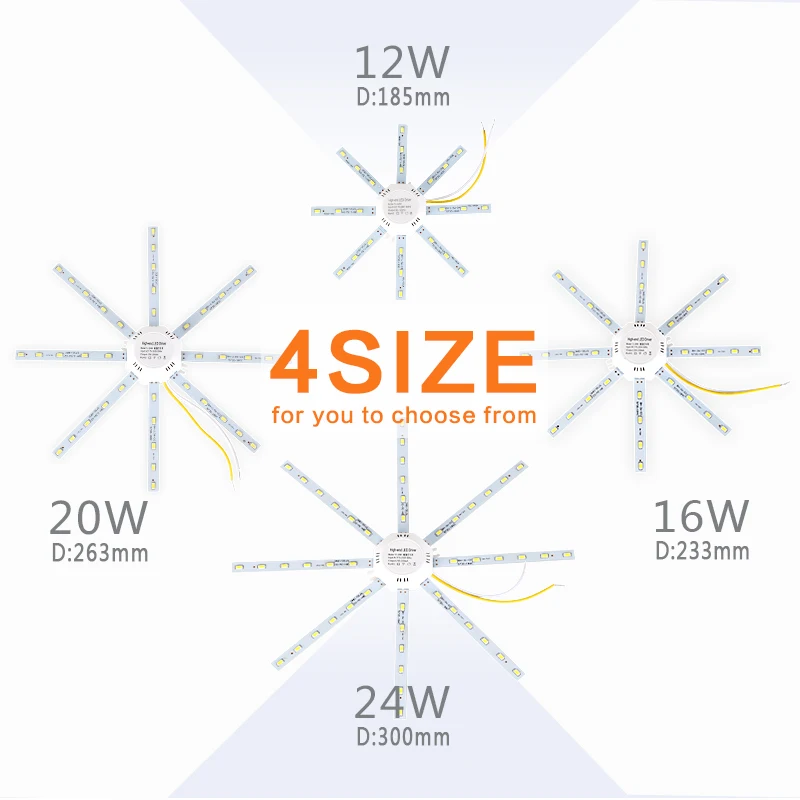 Светодиодная потолочная лампа осьминог 12 24 Вт 5730 SMD|Светодиодные лампы и трубки| |
