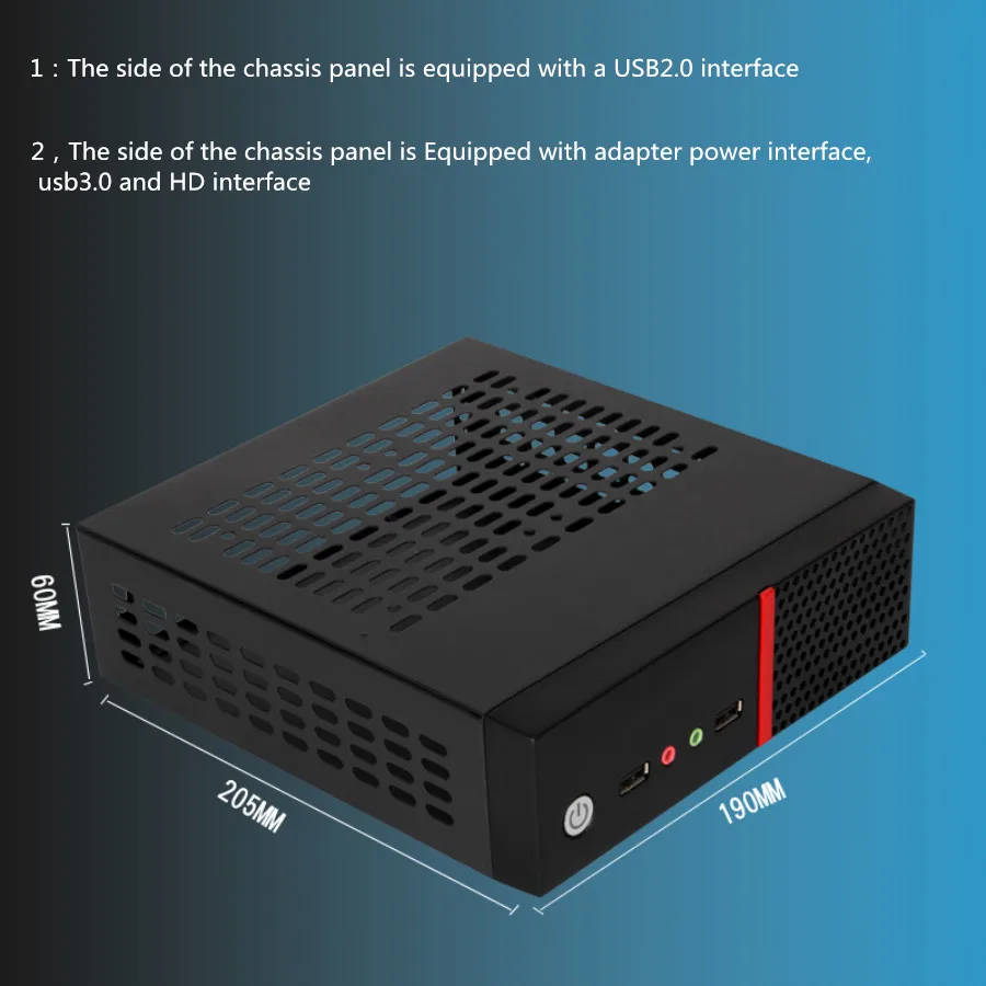 Мини ITX пустой корпус компьютерный чехол s шасси Настольный мейнфрейм для игрового шасси DIY Mini ITX Чехол DIY MINI itx HTPC чехол