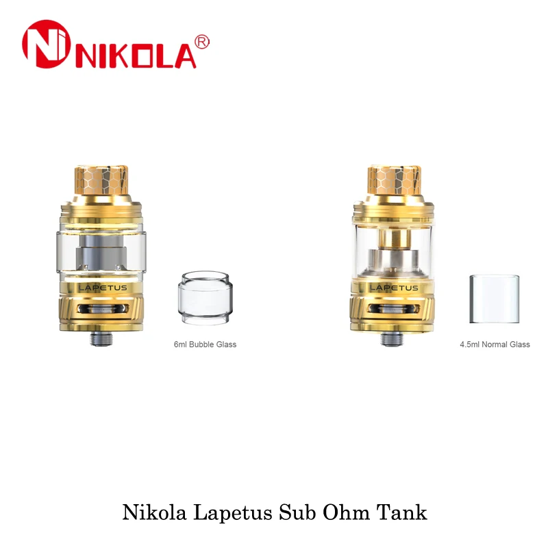Электронные сигареты Nikola Lapetus Sub Ohm бак 25 мм диаметр 4 5 мл/6 мл емкость с 0.18ohm сетки