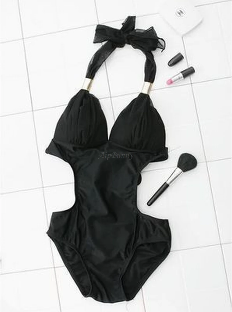 Aipbunny сексуальный черный купальник 2018 maillot один костюм femme de Trikini купальный женский