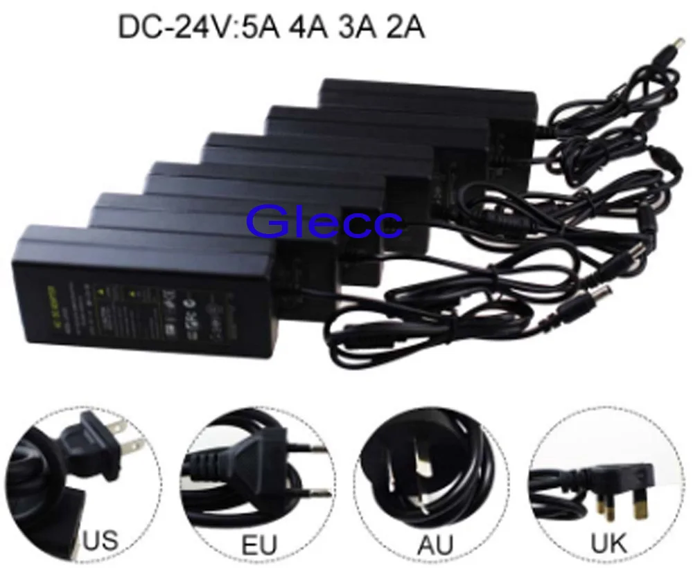 ЕС/США AC 85-245V переменного тока в постоянный 5V/12V24V/ 1A 2A 3A 5A 6A 8A 10A Питание адаптер