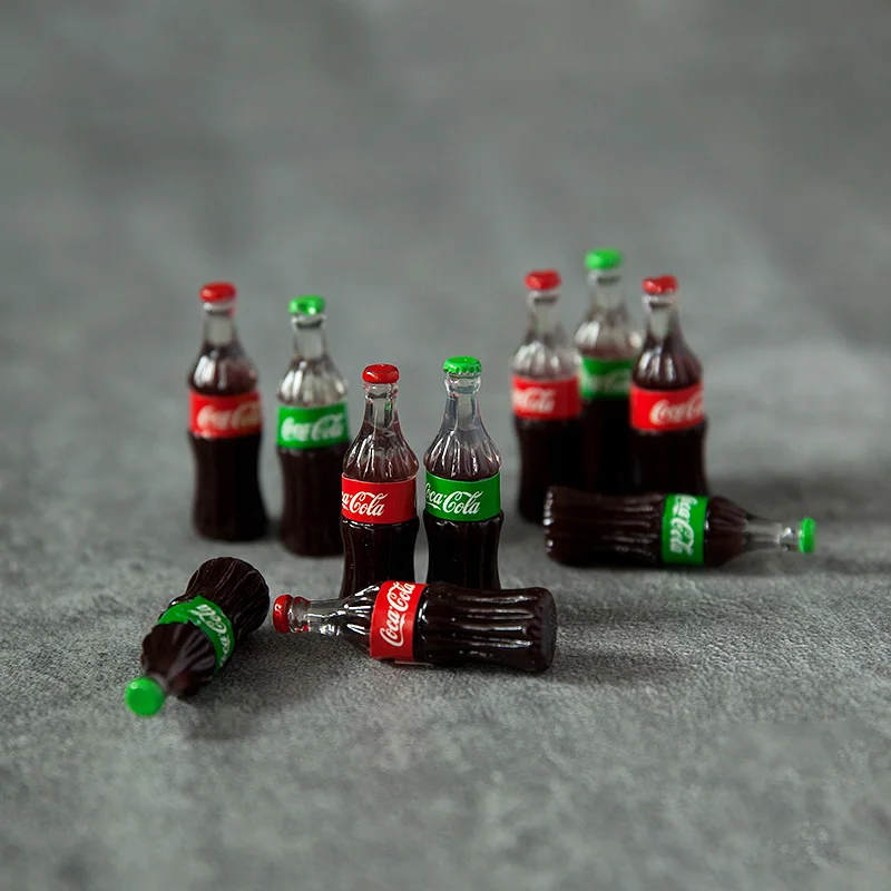 6 шт. миниатюры BAIUFOR 1:12 бутылка для воды и пива колы DIY статуэтки террариума Феи сад