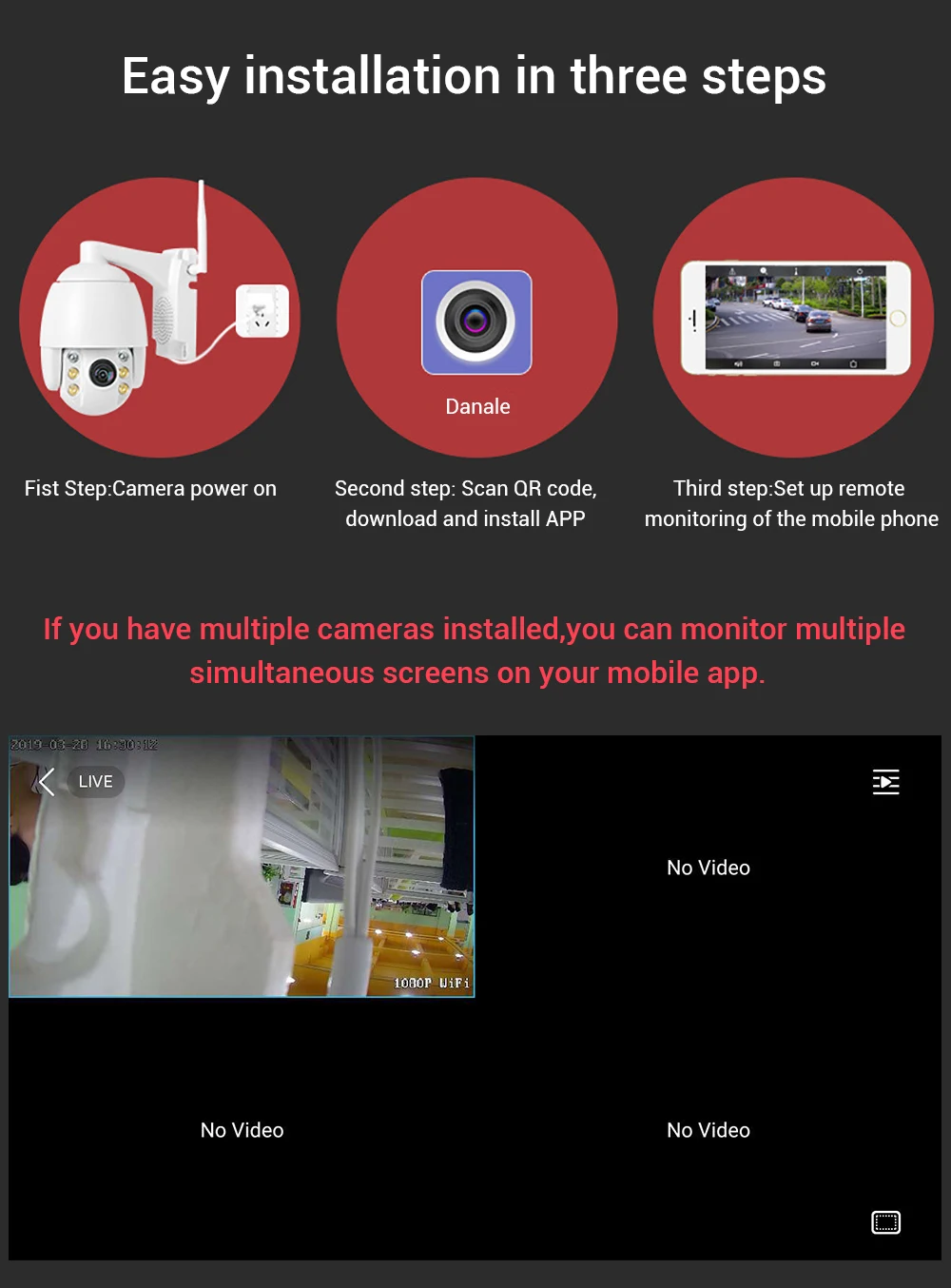 1080P IP камера WiFi наружная скоростная купольная 5X Zoom IR сетевая CCTV беспроводная