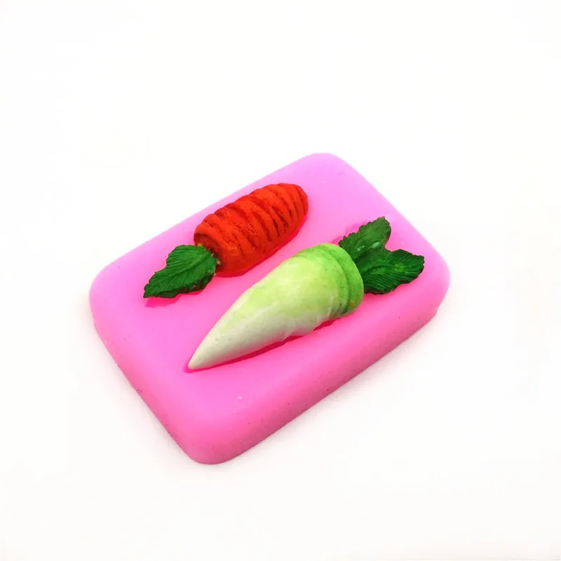 Силиконовые формы для моркови мыла помадки выпечки торта силиконовые
