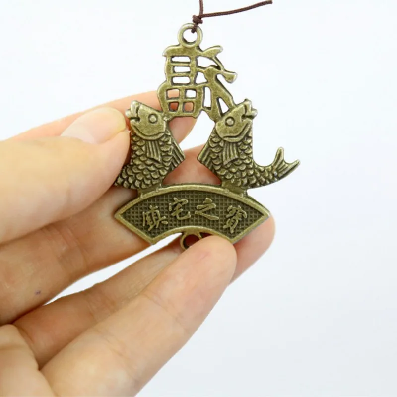 Lucky Fortune садовый медный напольный легированный ветряной звонок с орнаментами