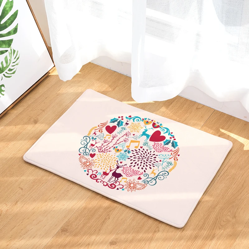 Добро пожаловать коврик с рождественским дизайном Felpudos ванная комната кухня