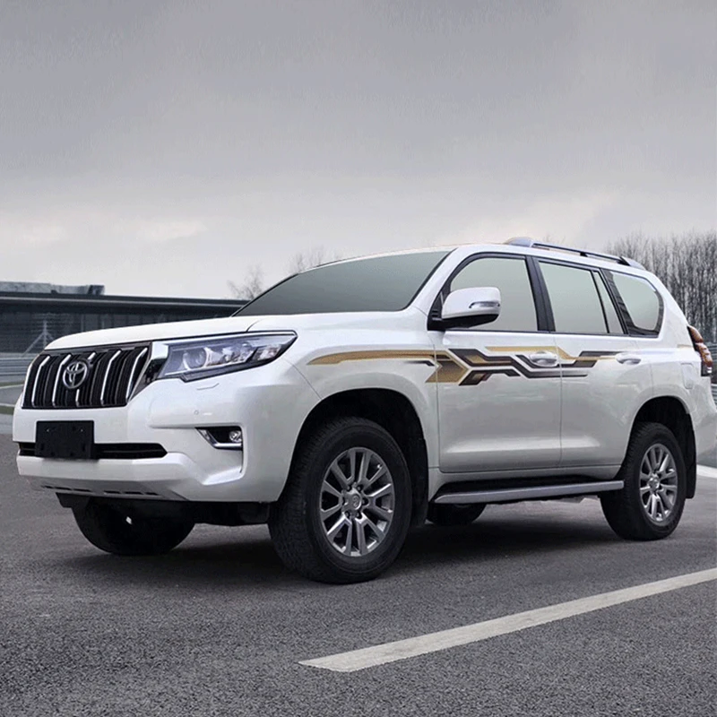 2 стороны автомобиля искусственная кожа Су полоски 3M наклейки на уровне талии