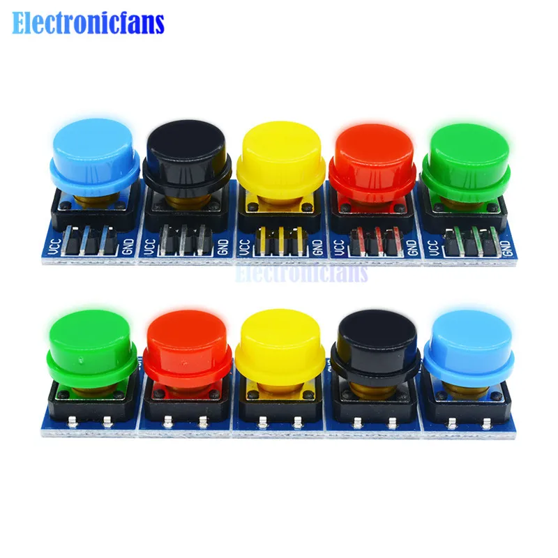 Большой кнопочный модуль с сенсорным выключателем 12 х12 мм 5 шт. высоким уровнем