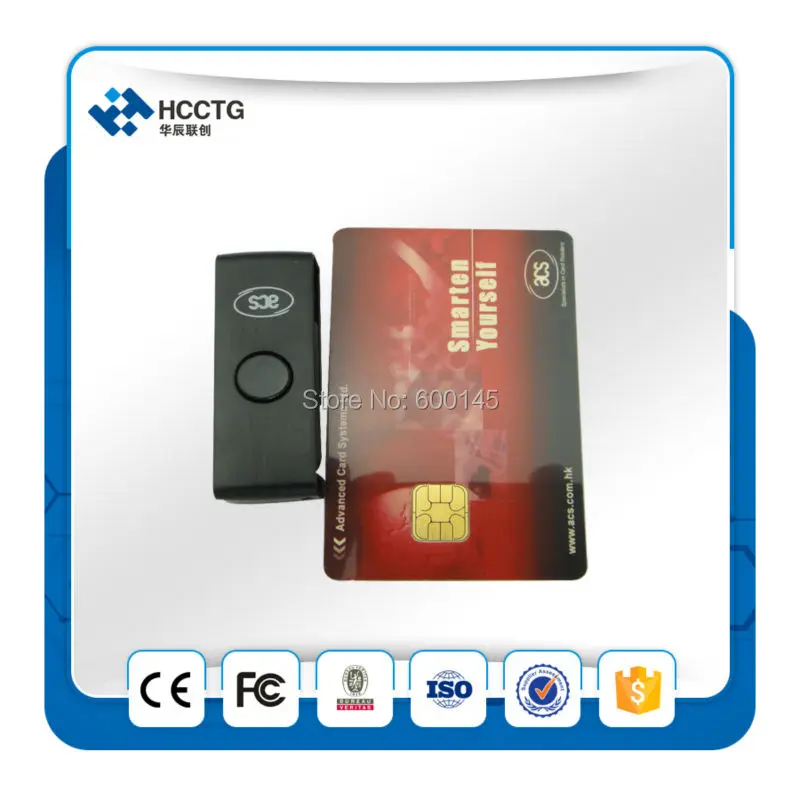 Портативный считыватель смарт карт PocketMate II для подключения ACR38U N1|card reader|smart card