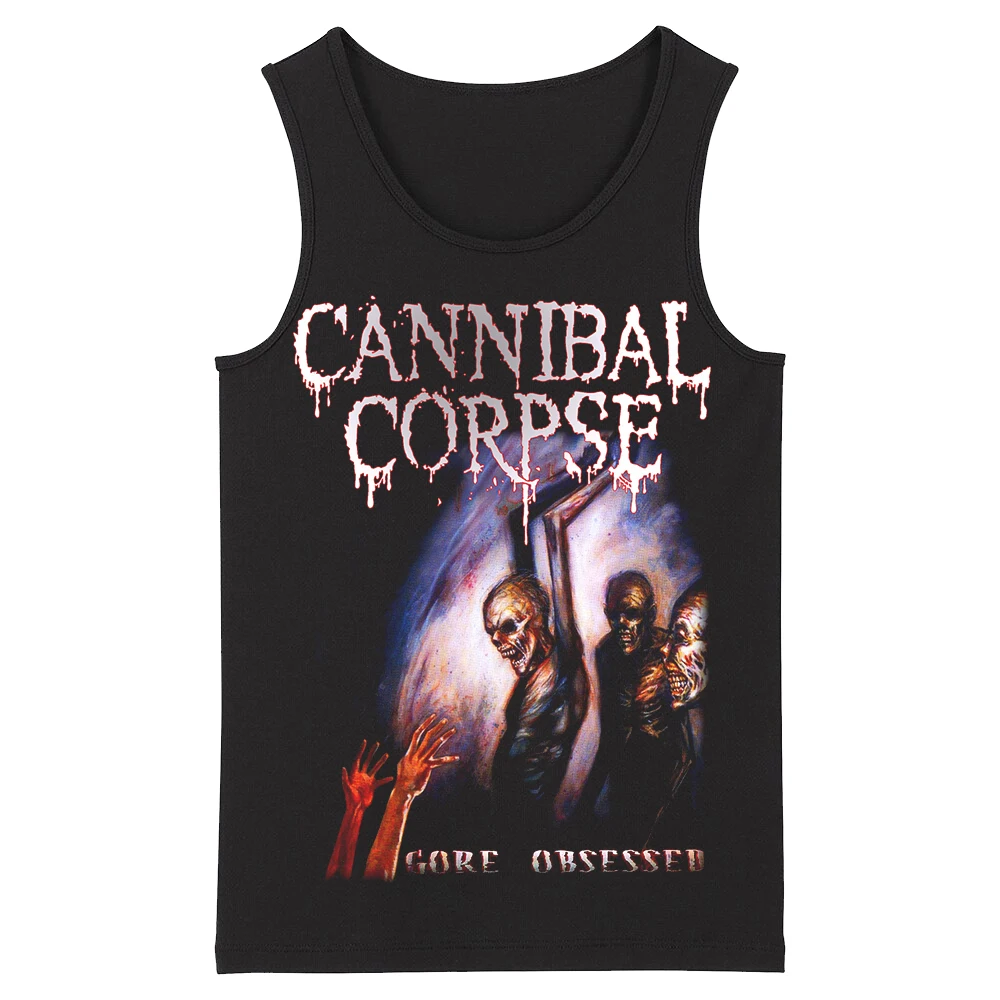 Кровоhoof Cannibal труп Grindcore твердый металлический Deathcore мужские топы майки | Мужская