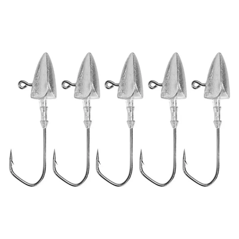 Crank Lead Jig Head Hook Soft Lures Jigging Fishing Hooks Soft Worm Fishing Tackle Accessories