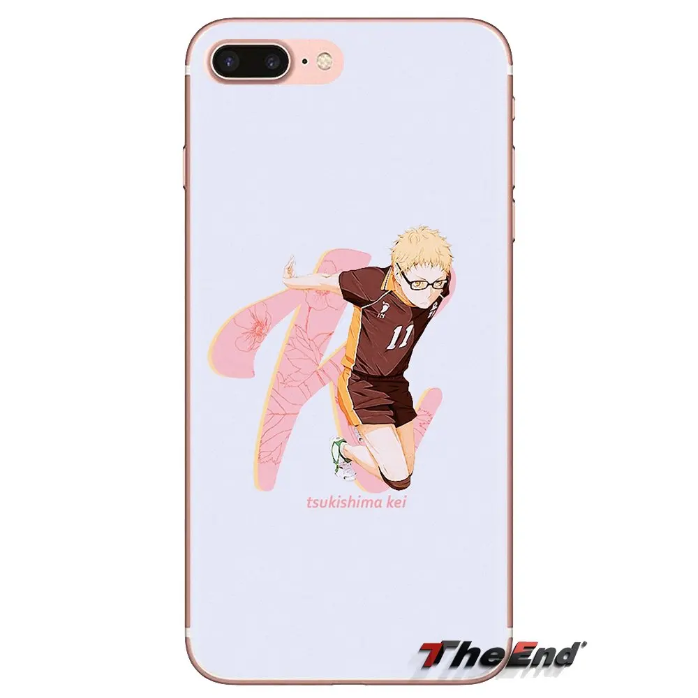 Soft Transparent Covers tsukishima kei Haikyuu anime series For Xiaomi Redmi 4A S2 Note 3 3S 4 4X 5 Plus 6 7 6A Pro Pocophone F1 |