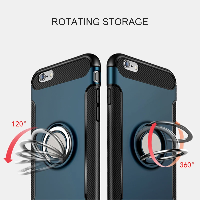 SIXEVE Роскошные противоударный чехол для телефона iphone 8 7 6 6s Plus X металлическое