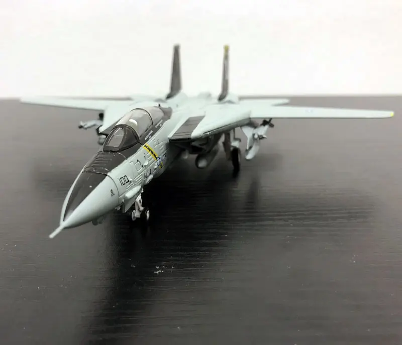 AMER 1/100 масштаб военная модель игрушки США Grumman F-14 Tomcat Fighter VF-84 Jolly Rogers Fighter литой металлический самолет модель игрушки