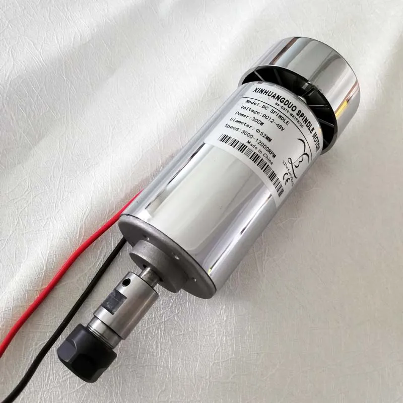 300 Вт Шпиндельный двигатель DC12-48V ER11 ER16 12000 об/мин 0.3квт шпиндель фрезерный станок с ЧПУ Шпиндельный мотор с ЧПУ