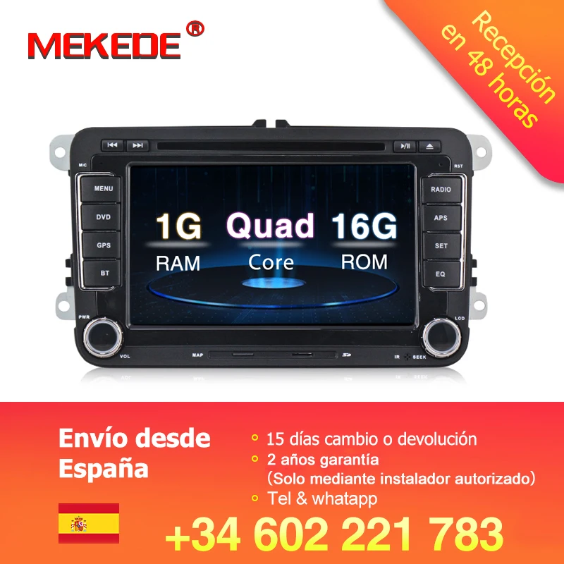 Mekede подходит для VW golf 5 6 passat b6 Skoda Octavia/Fabia/Rapid/Yeti/Superb с android8.1 Автомобильный gps dvd радио плеер
