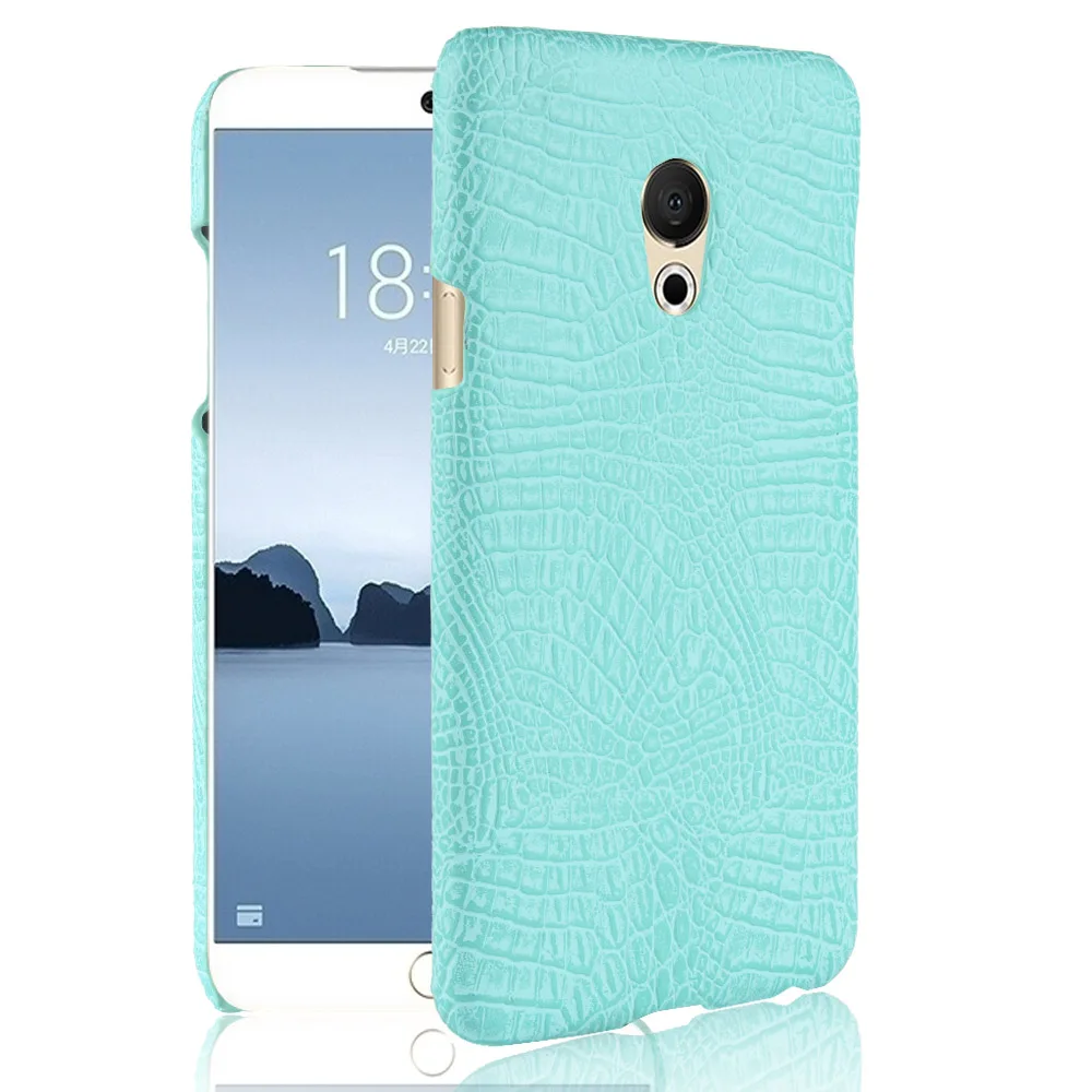 Кожаный чехол для Meizu 15 роскошная модель крокодиловой кожи противоударный