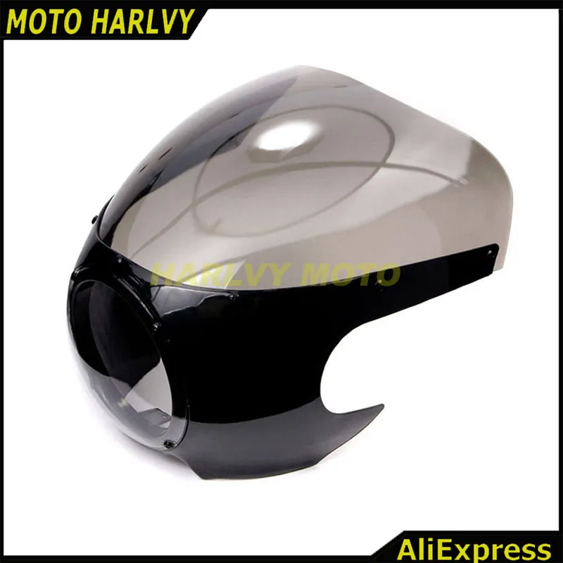 5 3/4 "Cafe Racer передняя фара обтекатель лобовое стекло для Harley Sportster 883 1200 XL Dyna 39 мм