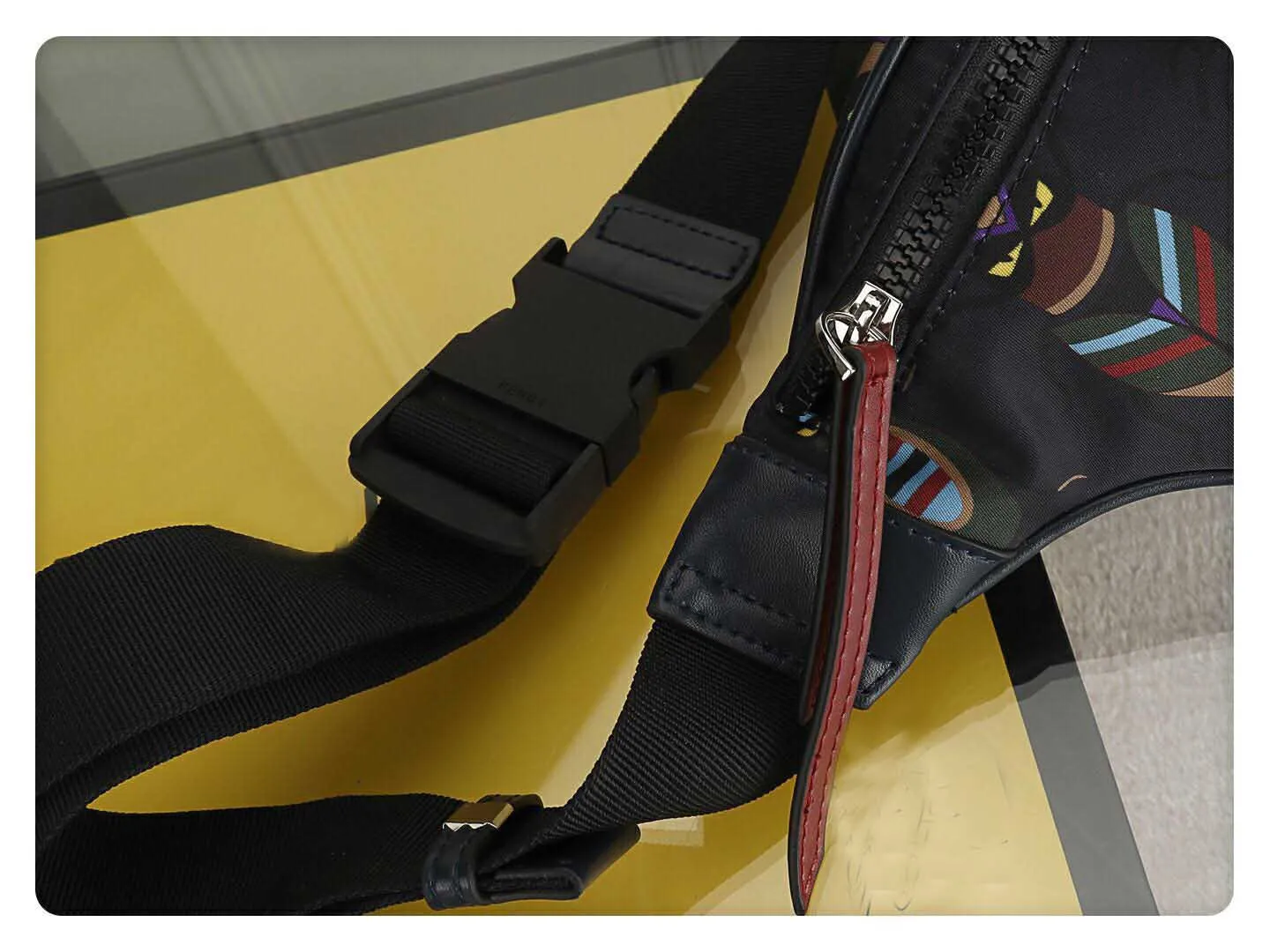 Мужская поясная сумка wo роскошная нейлоновая на ремне из натуральной кожи