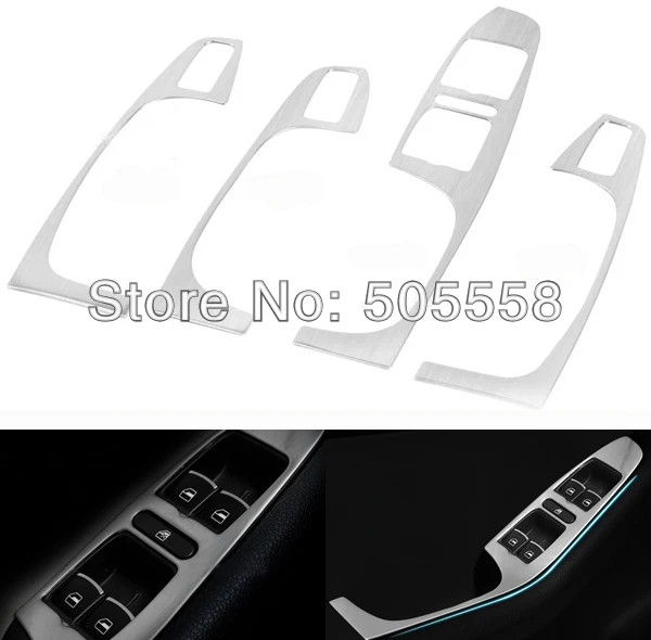 Двери окна переключатель панель отделка наклейка крышка из нержавеющей стали