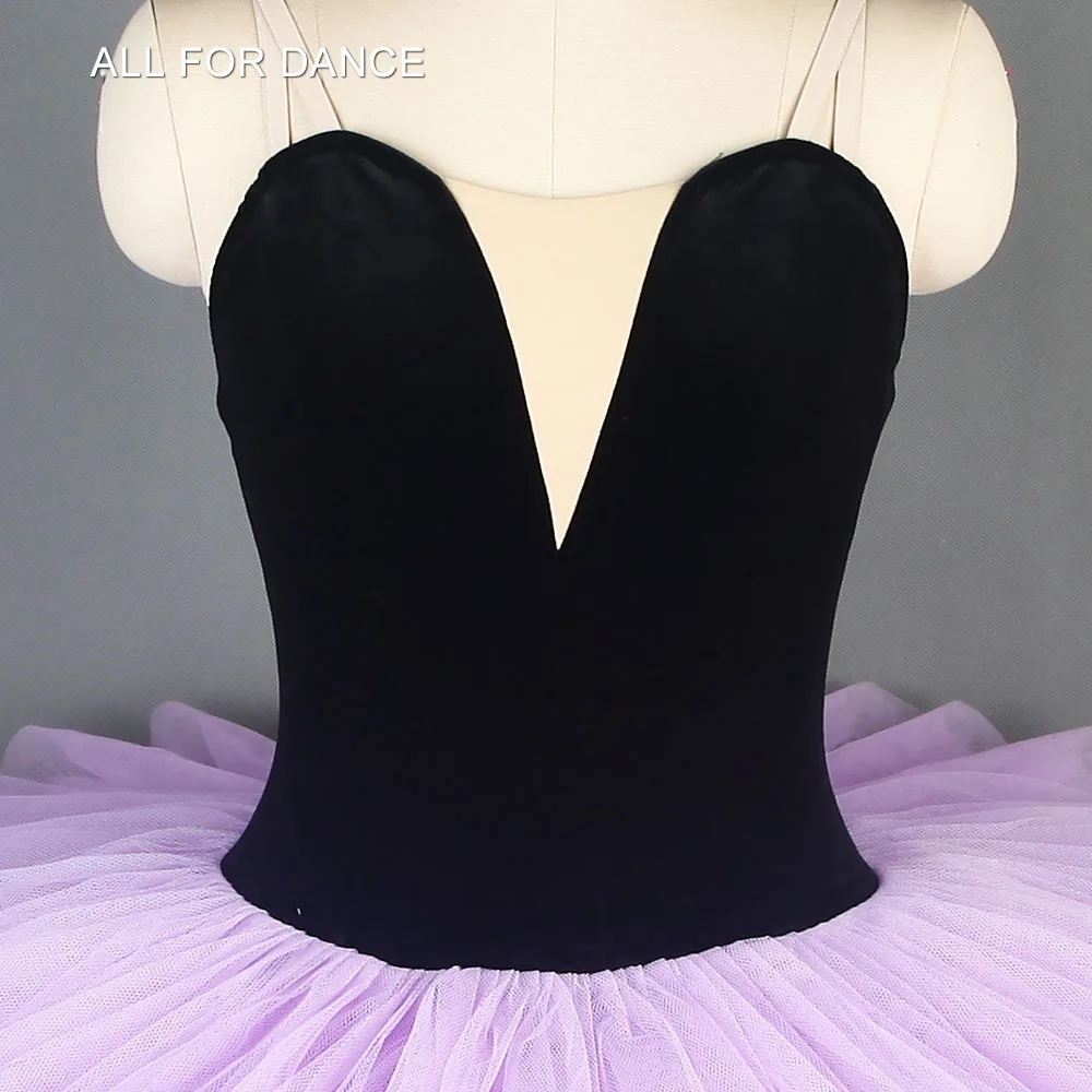 black velvet top bodice Pre-professional ballet dance costumes pancake tutu classical | Тематическая одежда и униформа
