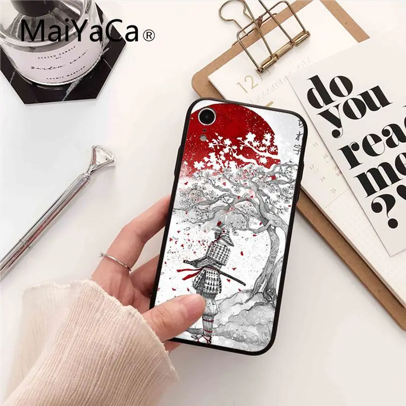 Maiyaca самурайский чехол для iPhone 8 7 6 6S Plus X XS MAX 5 5S SE XR 10 Fundas Capa | Мобильные телефоны и