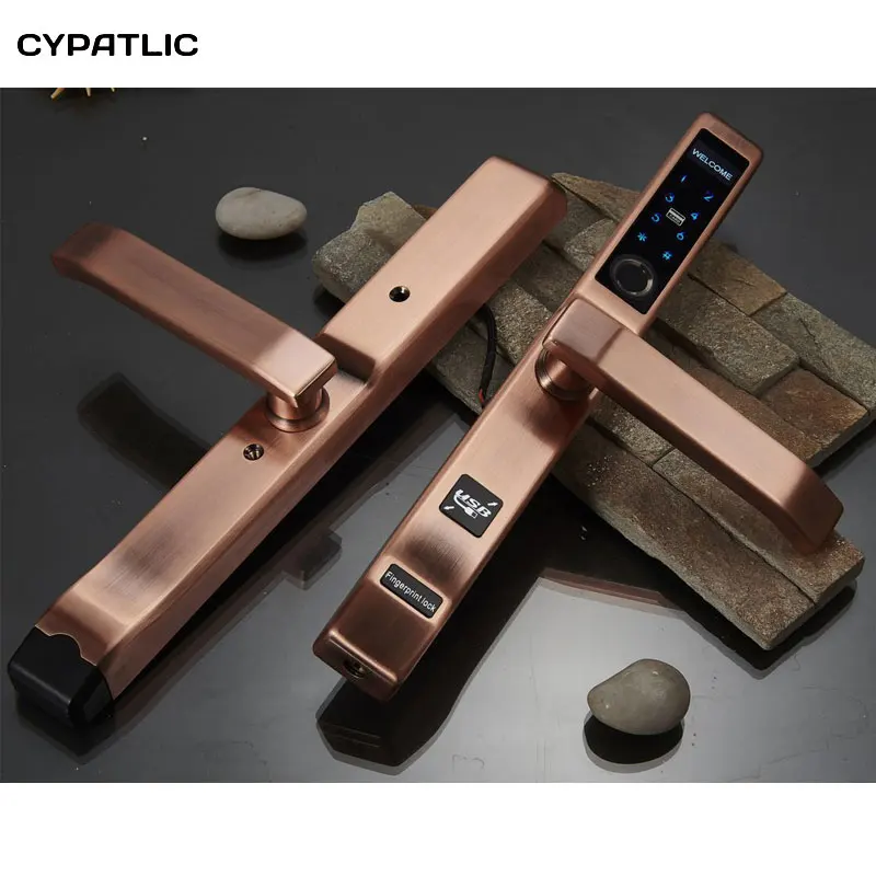 CYPATLIC JCF3372 биометрический электронный дверной замок отпечатков пальцев умный