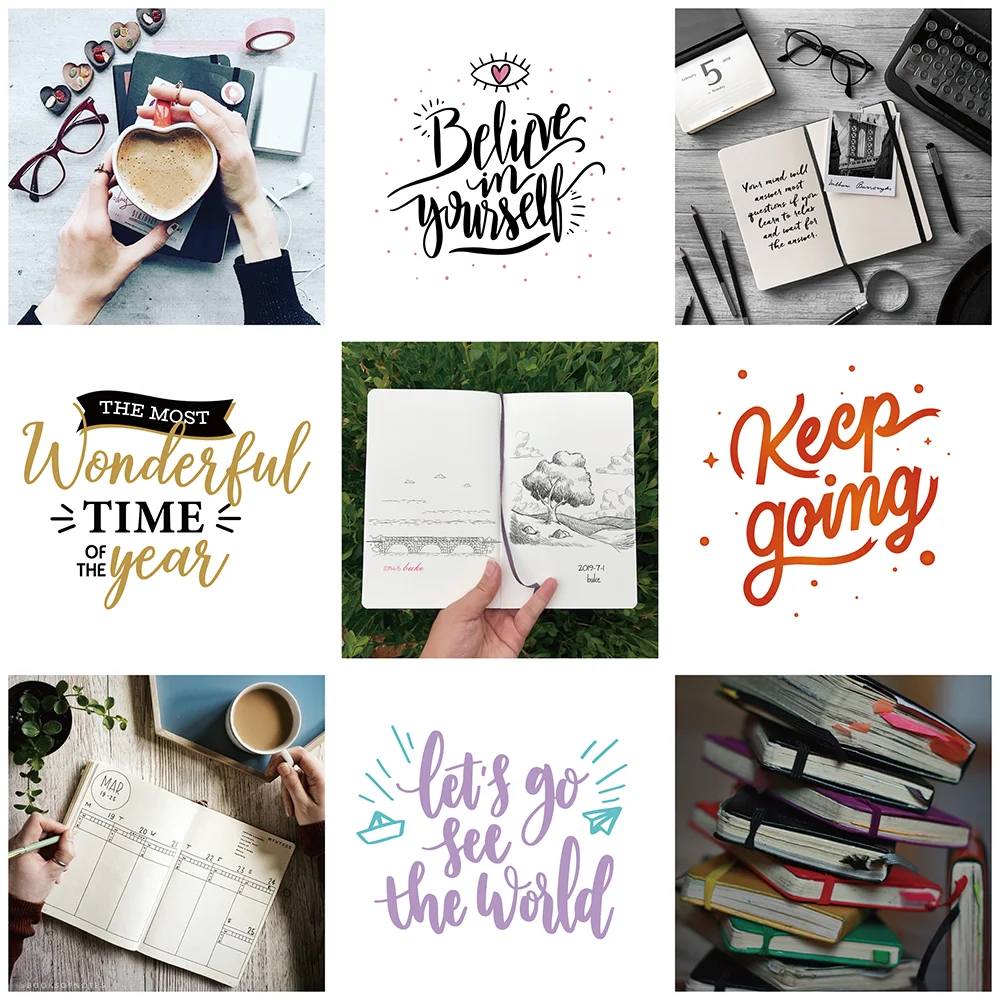 Легендарная записная книжка в твердом переплете BULLET JOURNAL ART SKETCHBOOK с точечной сеткой/с линейкой/квадратной/простой 100GSM