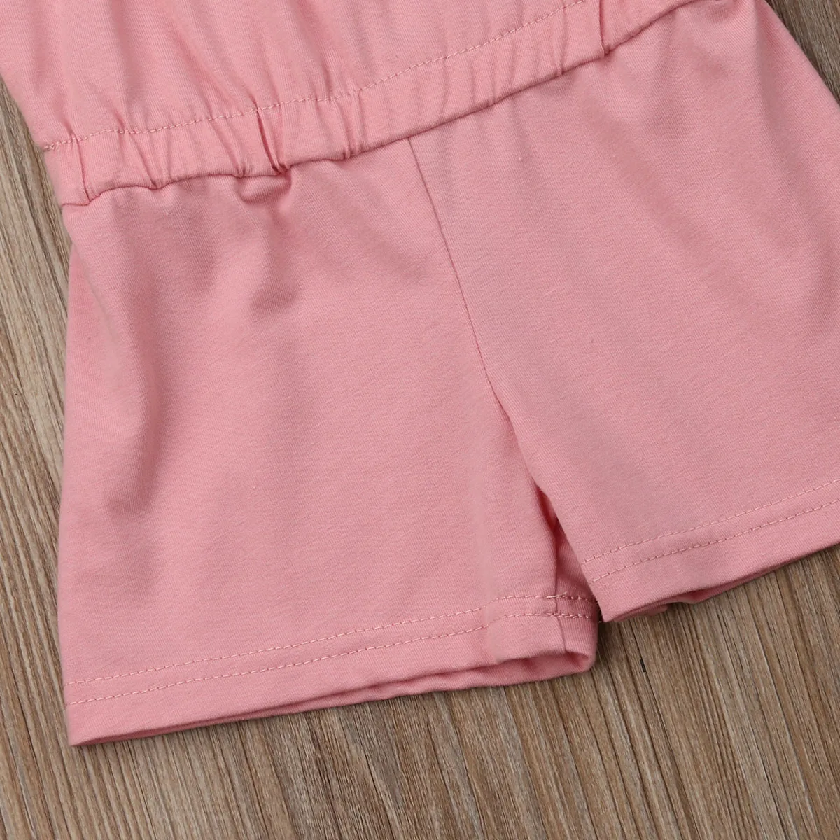 Комбинезон с бретельками и открытыми плечами для маленьких девочек 6-12 месяцев