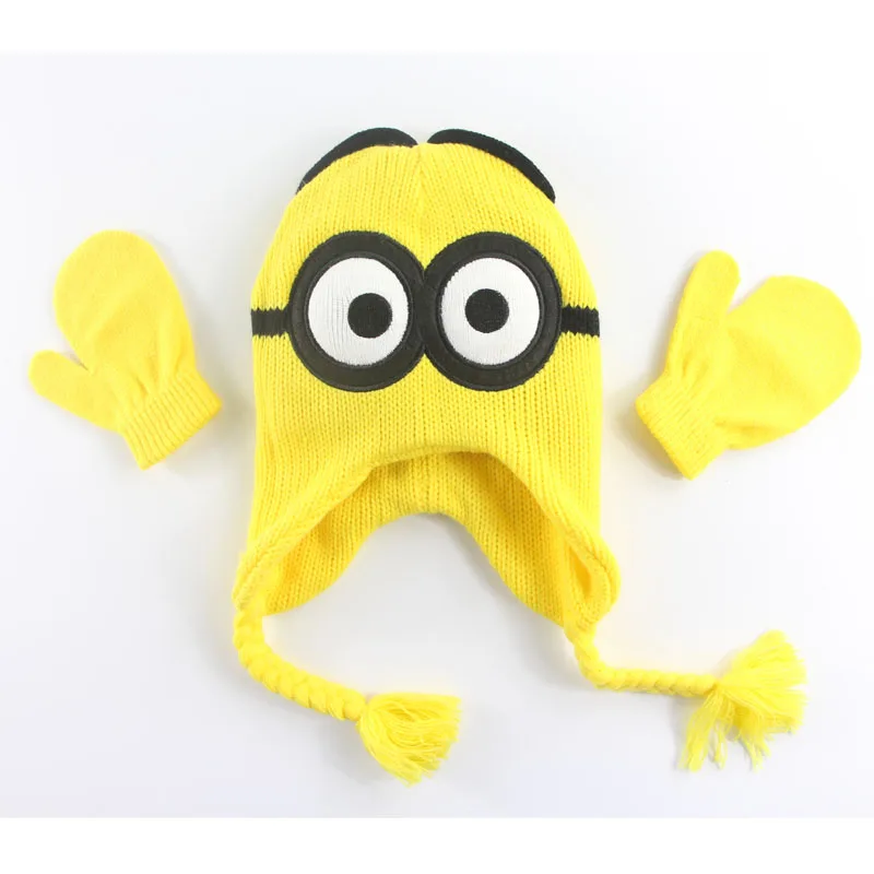 Radom/1 шт. Детская зимняя шапка с героями мультфильмов Детский шарф Перчатки и