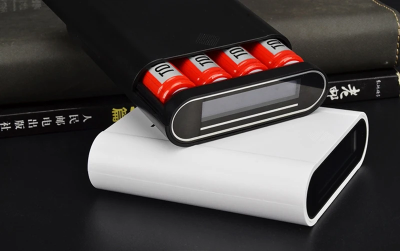 TOMO M4 4x18650 литий-ионный USB интеллектуальное зарядное устройство портативный lcd Мобильный Внешний Аккумулятор Чехол с двумя выходами умная зарядка