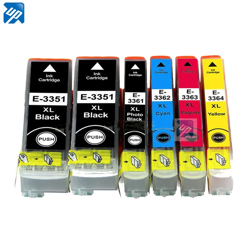 6PK 33XL совместимый чернильный картридж для принтера Epson XP 530 630 830 635 540 640 645 900 T3351 T3361 в