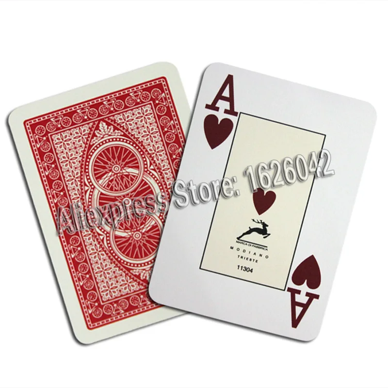 Modiano Jumbo Bike Poker 100% пластиковые игральные карты Размер 2 | Спорт и развлечения