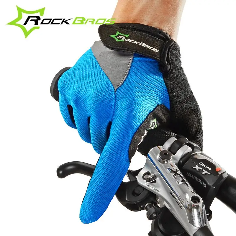 RockBros велосипедные перчатки с длинным пальцем для велосипеда Guantes Ciclismo сенсорный