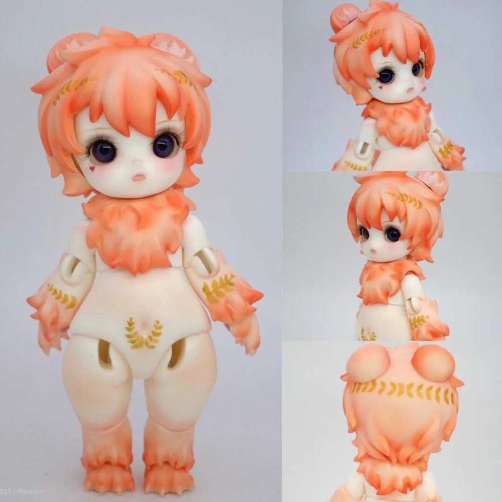 BJD DOLL1/6 nova boneca urso louco animal da resina modelo peruca 18 см altura da torneira livre