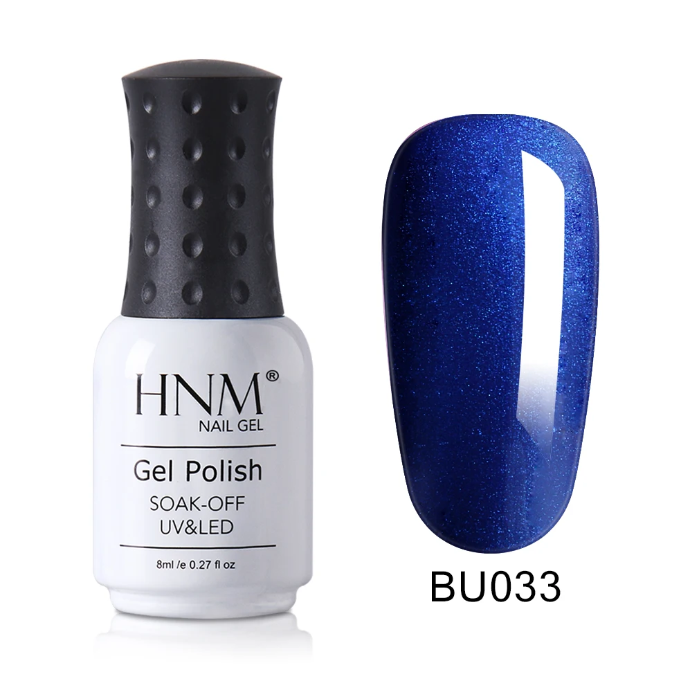 033 HNM гель для ногтей синяя серия 8 мл гель лак Vernis полуперманентный УФ светодиодный Гель-лак для ногтей Esmalte Перманентный гель лак для покраски ногтей - Цвет: 033