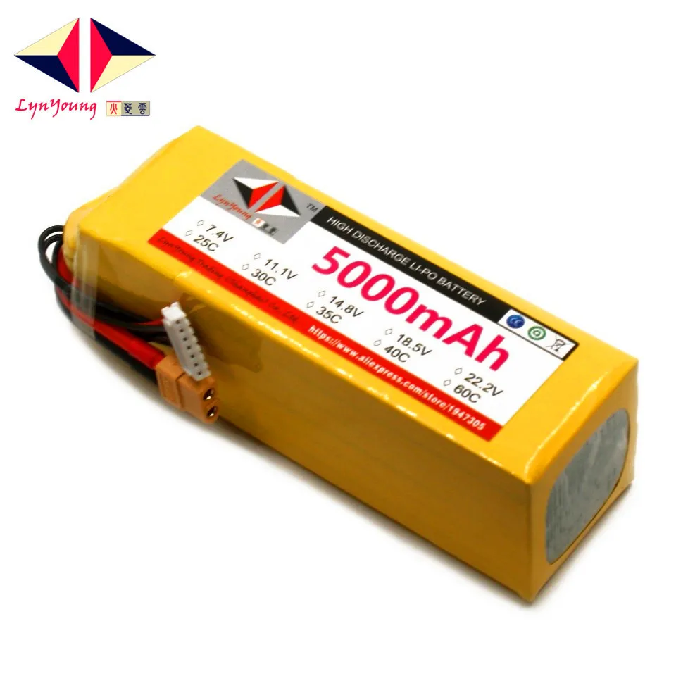 Аккумулятор HX Lipo 6S 22 2 в 5000 мАч 25C 30C 35C 40C 60C для радиоуправляемого дрона