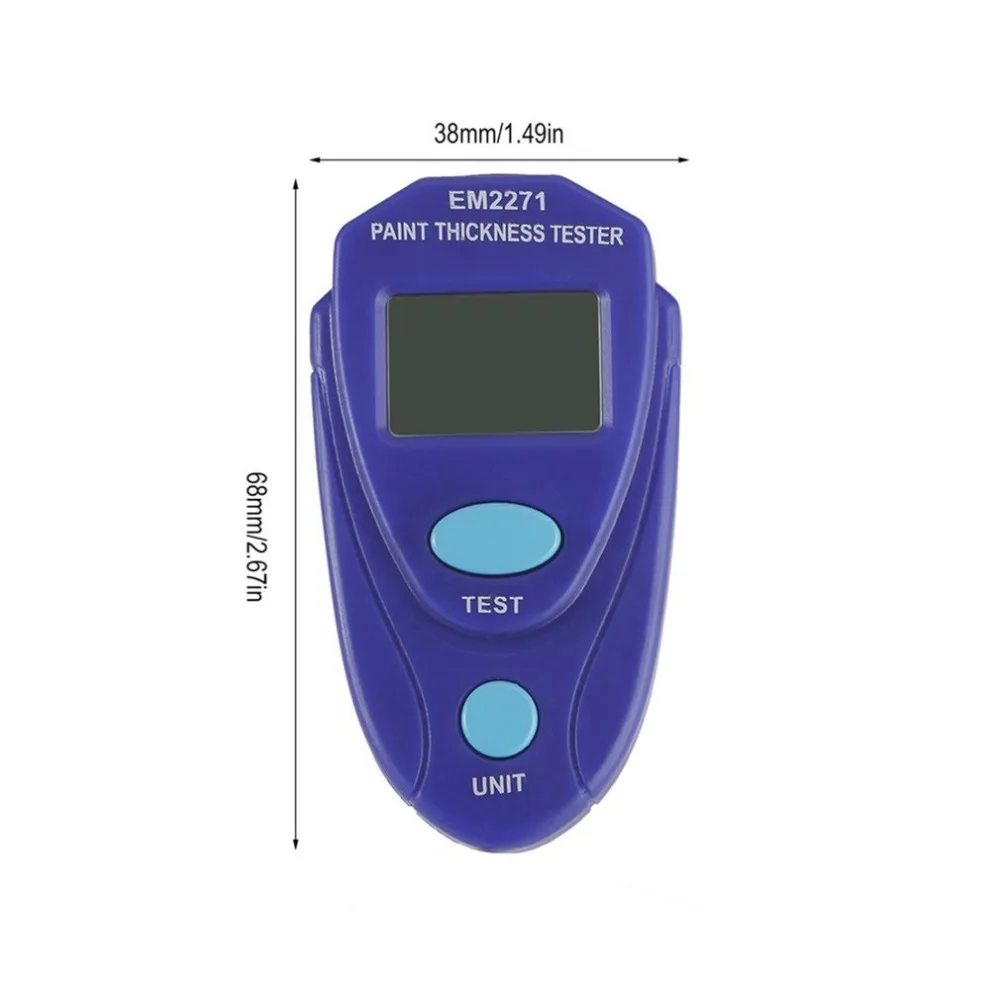 EM2271 Mini Coating Digital Painting Thickness Tester Meter LCD Automotive Data Hold Car Auto Paint Gauge | Инструменты