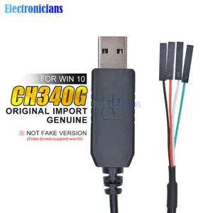 Оригинальный 1 м CH340G CH340 USB в TTL кабель для последовательной загрузки преобразователь провода адаптер совместимый Win 7810 для Arduino Raspberry Pi