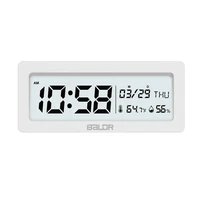 baldr led alarm clock despertador temperature humidity electronic desktop digital table snooze clocks white backlight display