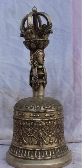 YM 316 15 дюймов Тибет Тибетский буддист ритуальный Серебряный 8 благоприятный