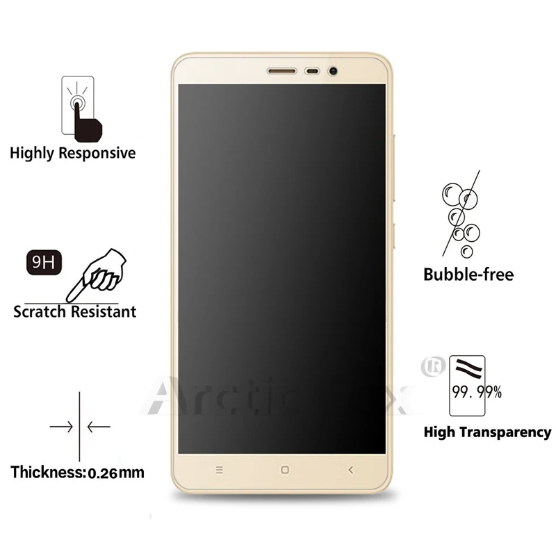 5 шт./лот закаленное Стекло для Xiaomi Redmi Note 3/Redmi 3 Pro Экран протектор Защитная