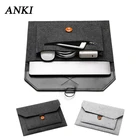 Фетровая сумка для ноутбука, чехол для Macbook Air 13 Pro 16 12, 2020 дюйма, 15,6 дюйма